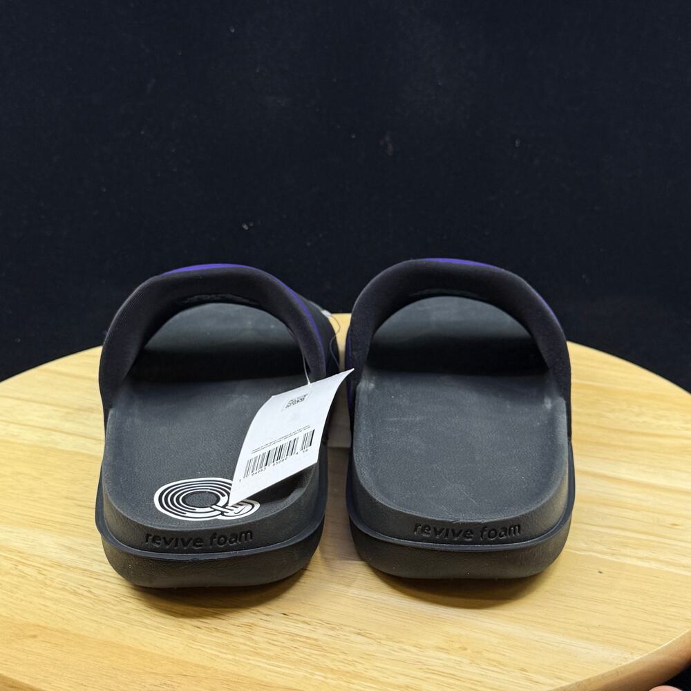 NIKE OFFCOURT SLIDE BALTIMORE RAVENS "SANDALS" BLACK-PURPLE SZ 11 [DD0546-001] - Picture 5 of 8
